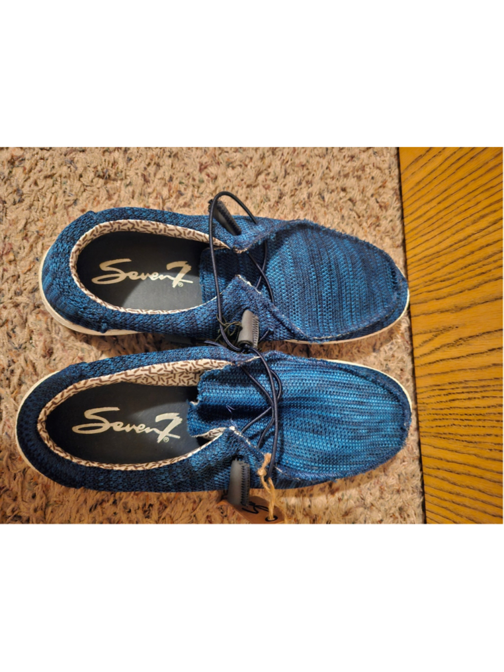 Men's Seven7 Blue Slip-On Loafers Size 12